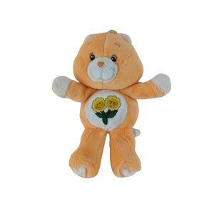 Care Bears Friend Bear Plush Squeeze Hugging‎ Arms Sunflowers Vintage 2004